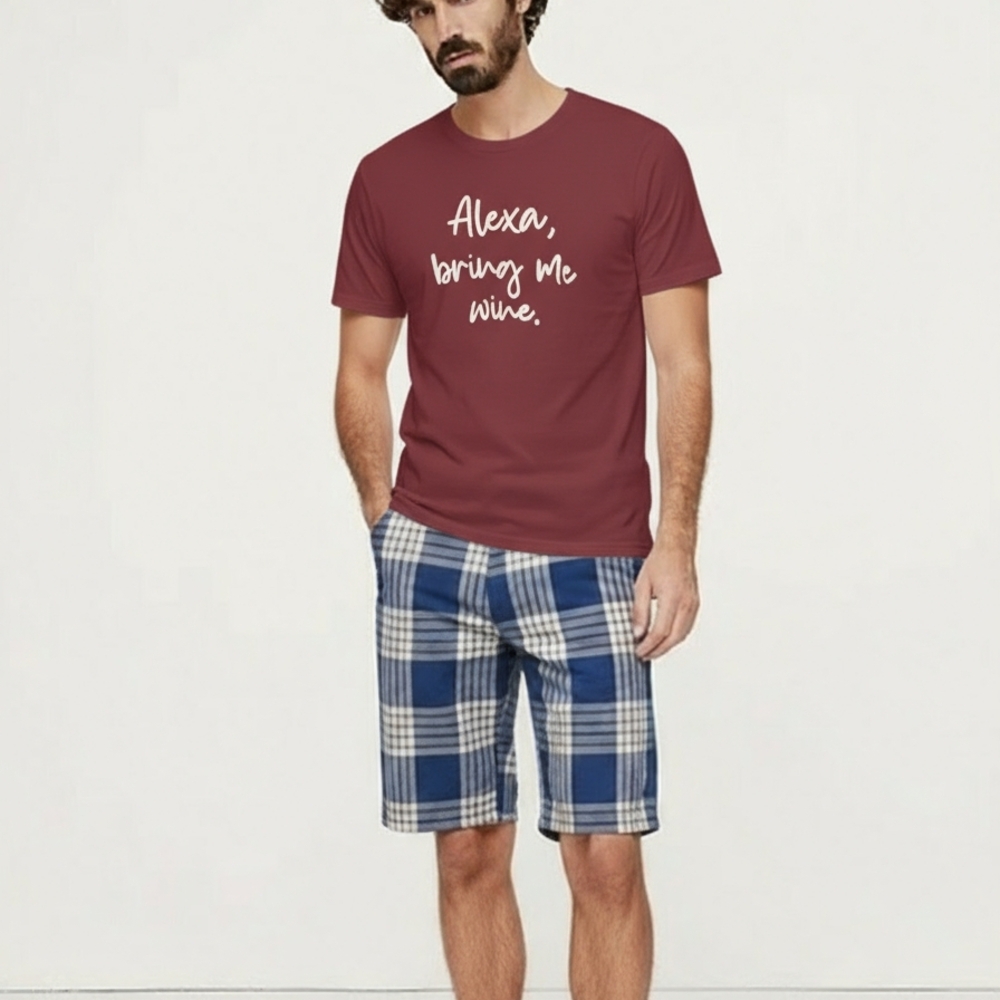 Unisex Burgundy Graphic Tee